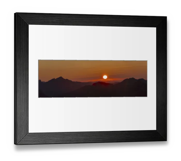 Framed Print : Sunset from Zeigersattel am Nebelhorn