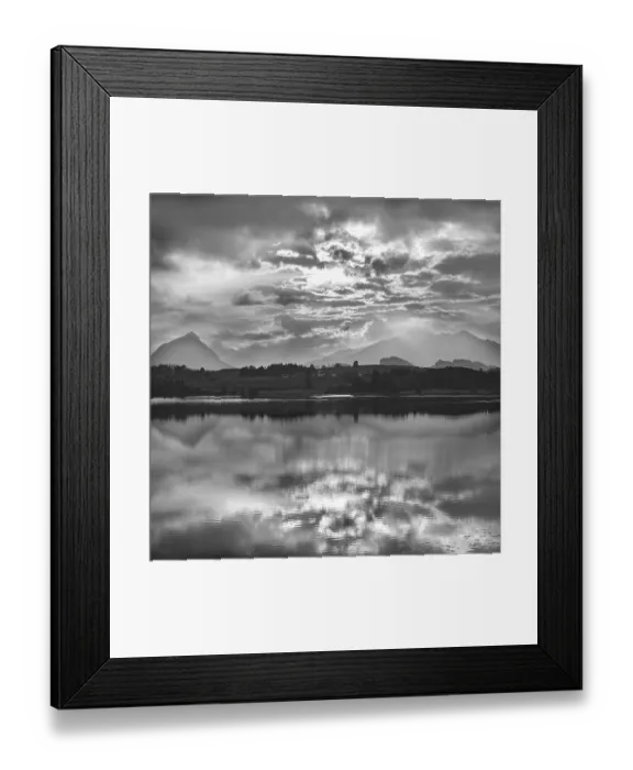 Framed Print : Sunset, Hopfensee, Hopfen am See