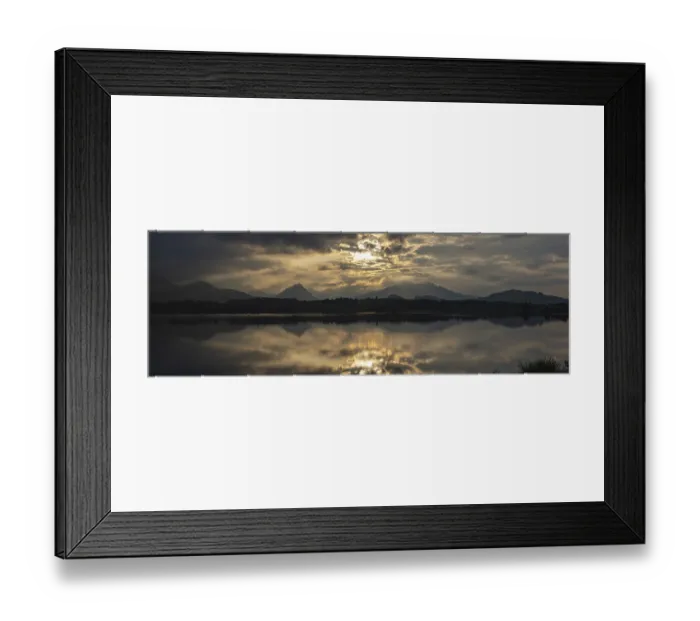 Framed Print : Sunset, Hopfensee, Hopfen am See
