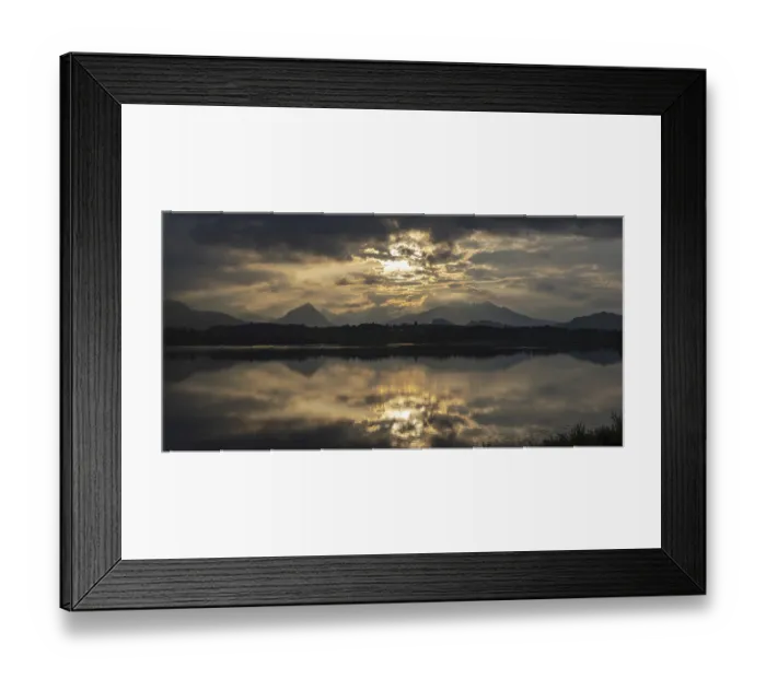 Framed Print : Sunset, Hopfensee, Hopfen am See
