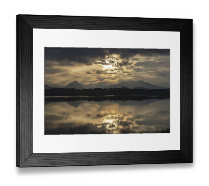 Framed Print : Sunset, Hopfensee, Hopfen am See