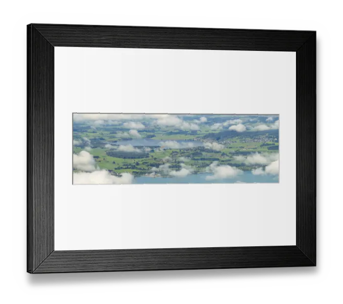 Framed Print : Panorama from Tegelberg, 1881m