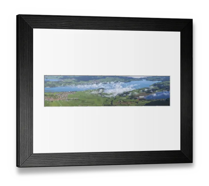Framed Print : Panorama from Tegelberg, 1881m
