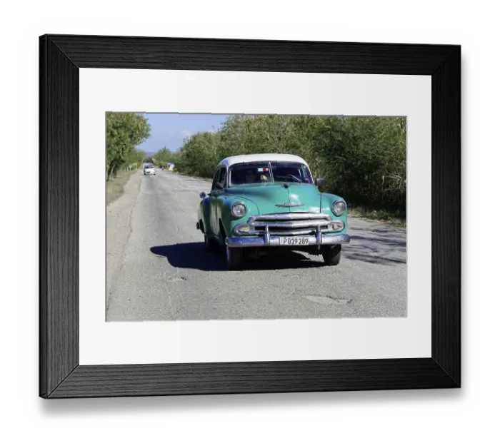Framed Print : American classic car from the 1950s