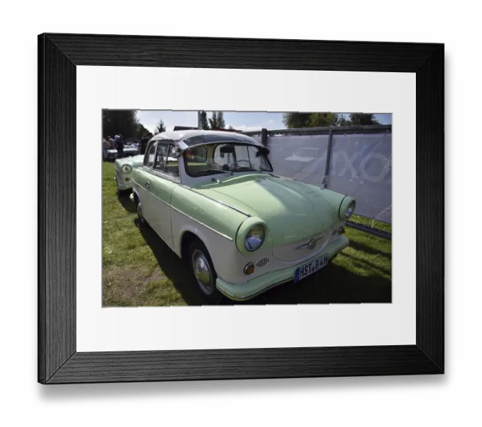 Framed Print : DDR classic car Trabant P50-1 at a classic car meeting