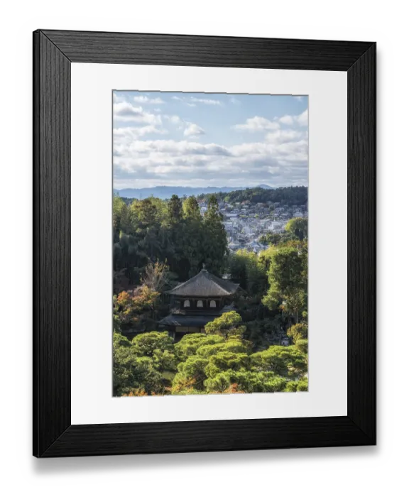 Framed Print : Ginkakuji Higashiyama Jishoji temple