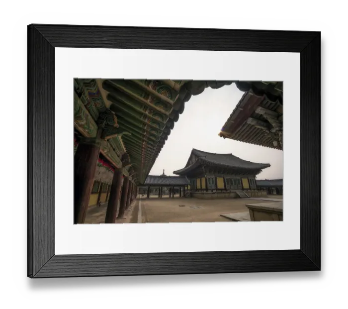 Framed Print : Daeungjeon of bulguksa temple located in gyeongju