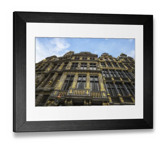 Framed Print : The grand place in brussels, belgium viewed from central square