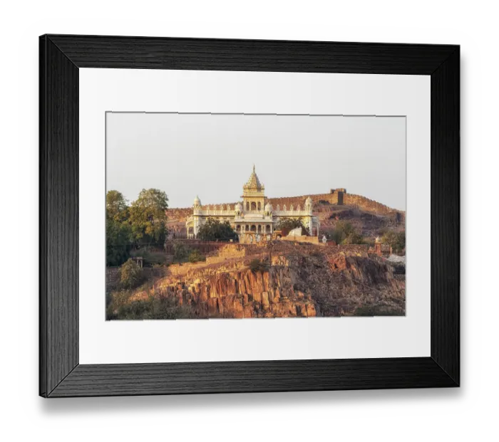 Framed Print : Jaswant thada sunset view viewed from afar Framed Print : Jaswant thada sunset view viewed from afar