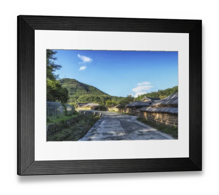 Framed Print : Wanggok historical folk village located in Goseong