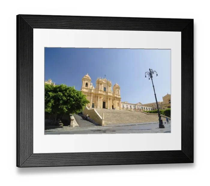 Framed Print : Noto, Italy - September 14, 2015: Noto Cathedral