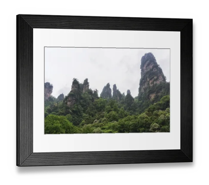Framed Print : Yangjiajie scenic area in zhangjiajie landscape views