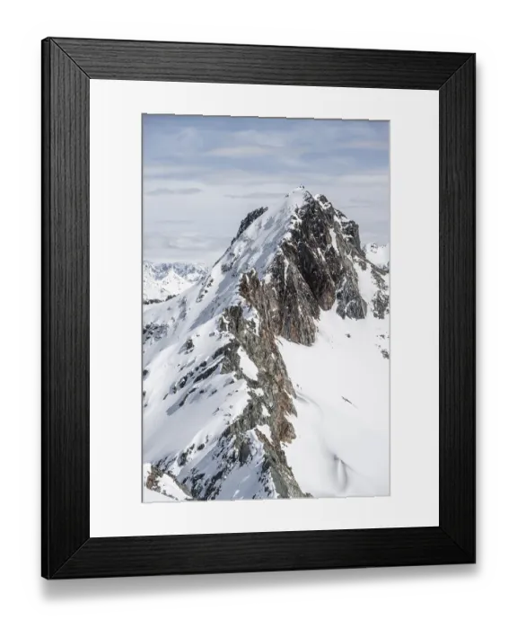 Framed Print : View of the Scalettahorn, mountain landscape in winter Framed Print : View of the Scalettahorn, mountain landscape in winter