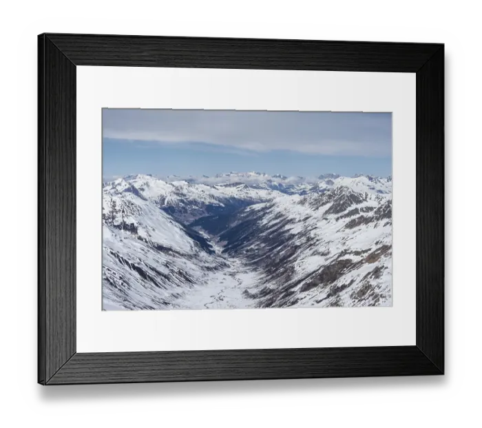 Framed Print : Durrboden valley and view of Blessur Alps Framed Print : Durrboden valley and view of Blessur Alps