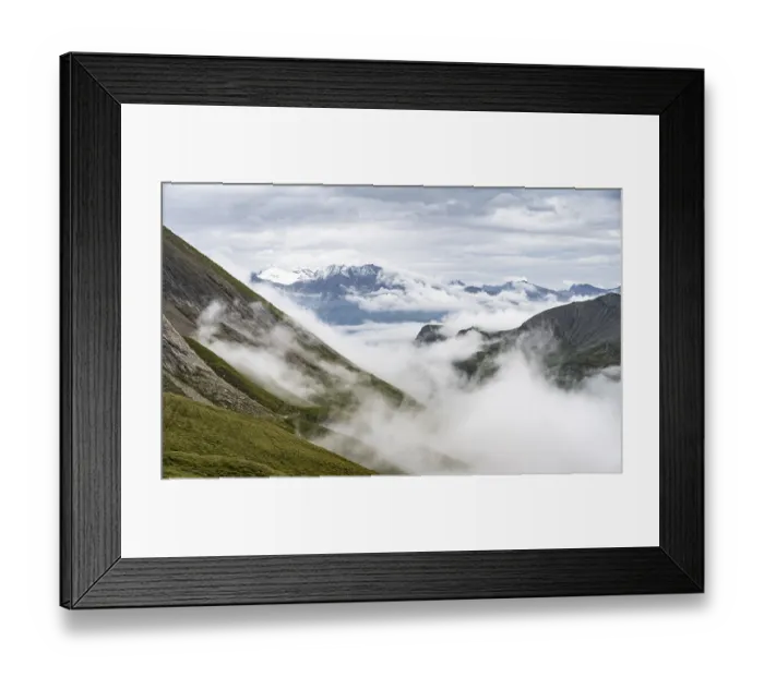Framed Print : Sea of clouds in the mountains