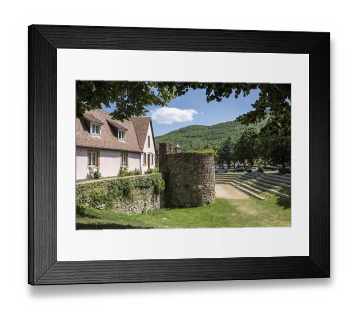 Framed Print : Small watch tower in Kaysersberg in Alsace region