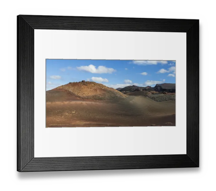 Framed Print : A view of Timanfaya National Park, Lanzarote