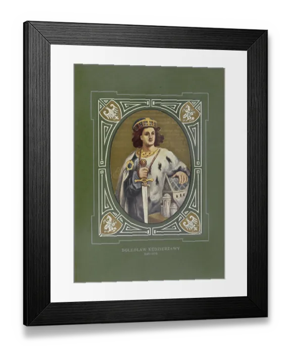 Framed Print : Boles|aw Kraushaar, Boles|aw IV Kędzierzawy Framed Print : Boles|aw Kraushaar, Boles|aw IV Kędzierzawy