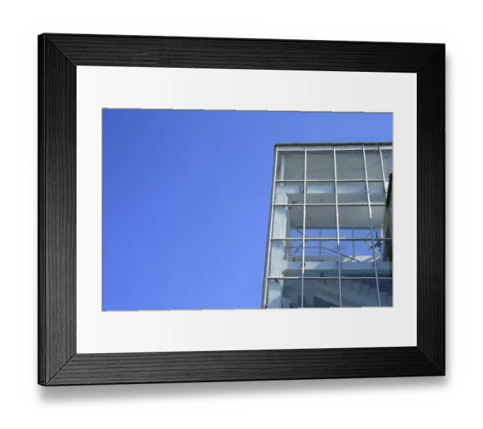 Framed Print : Glass building