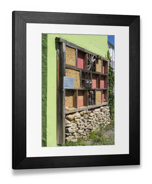 Framed Print : Tierhotel, insect hotel, nesting aid for insects