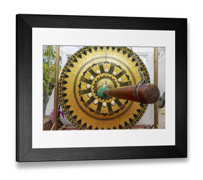 Framed Print : Temple gong (also Victory Gong or Luck Gong) Framed Print : Temple gong (also Victory Gong or Luck Gong)