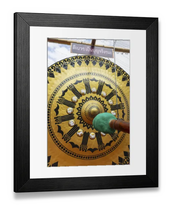 Framed Print : Temple gong (also Victory Gong or Luck Gong) Framed Print : Temple gong (also Victory Gong or Luck Gong)
