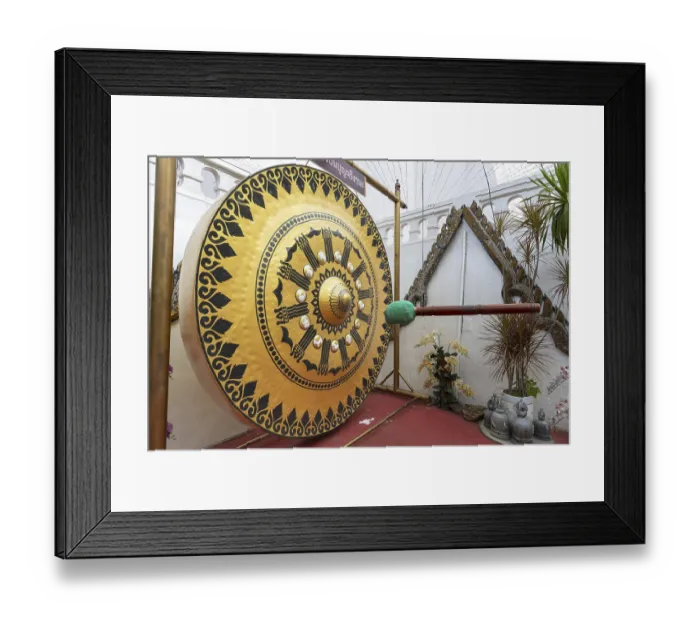 Framed Print : Temple gong (also Victory Gong or Luck Gong) Framed Print : Temple gong (also Victory Gong or Luck Gong)