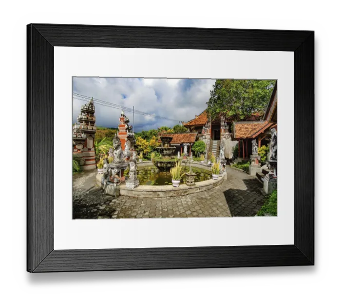 Framed Print : Old fountain in Brahma Vihara Arama Buddha Banjar Buddhist monastery Framed Print : Old fountain in Brahma Vihara Arama Buddha Banjar Buddhist monastery