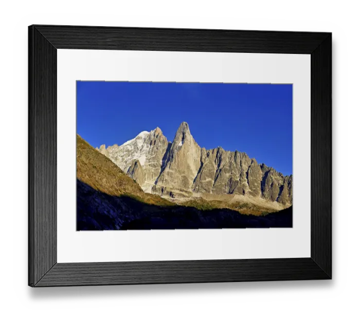 Framed Print : Aiguille du Dru in the evening light Framed Print : Aiguille du Dru in the evening light