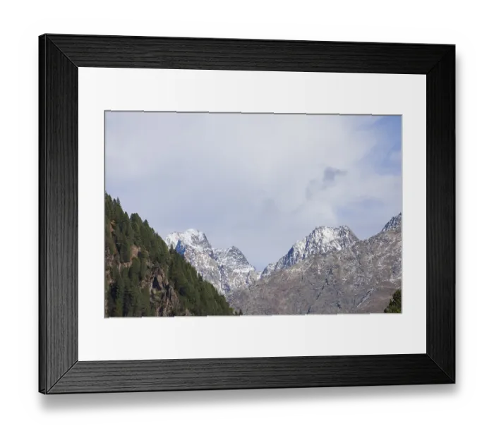 Framed Print : Forest and mountains in Mutterberg Valley in autumn