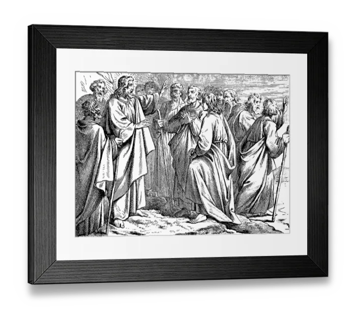 Framed Print : The sending of the twelve apostles Framed Print : The sending of the twelve apostles