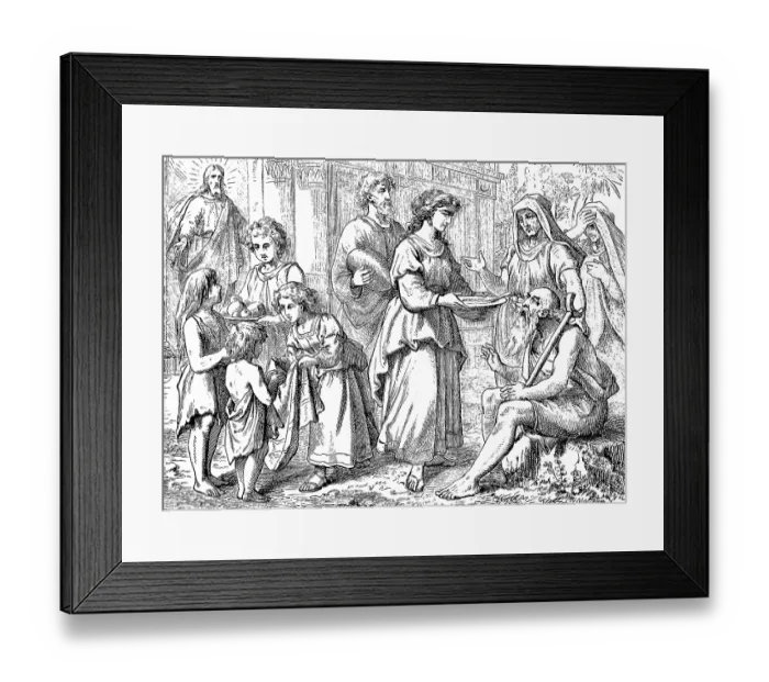 Framed Print : What you did to one of these least you did with Framed Print : What you did to one of these least you did with
