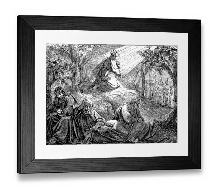 Framed Print : Judas with armed warriors, battle at court Sethesemane Framed Print : Judas with armed warriors, battle at court Sethesemane