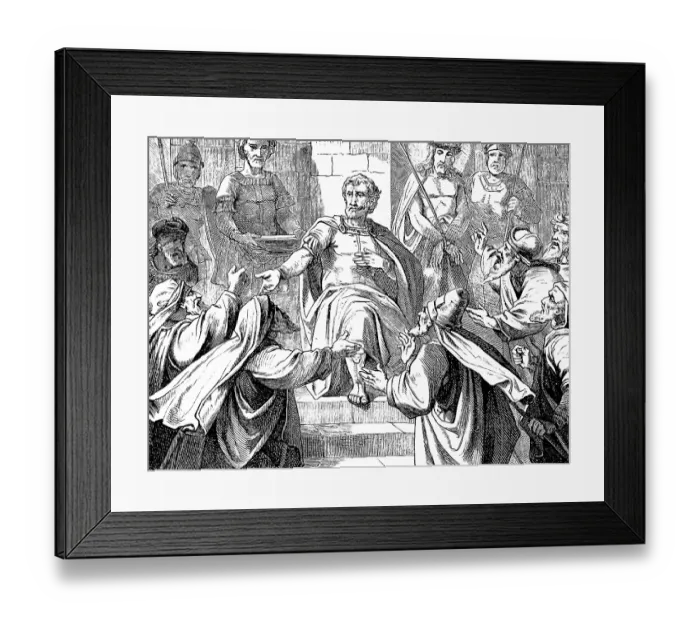 Framed Print : The governor Pilate in the judgment seat