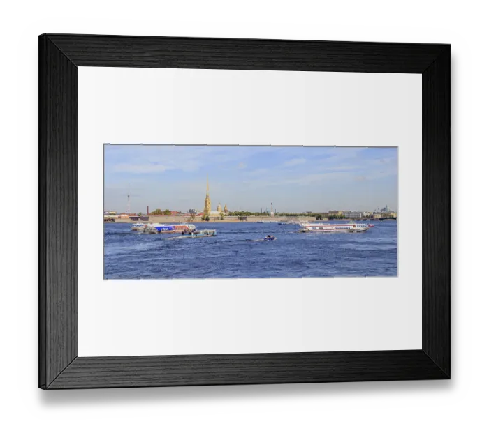 Framed Print : Peter and Paul fortress St. Petersburg in summer