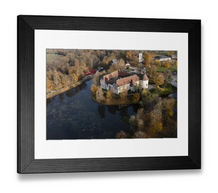 Framed Print : Jaunpils castle was built in 1301