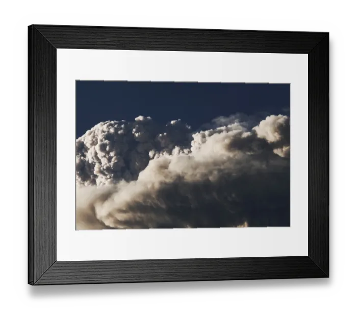 Framed Print : Eruption. Clubs of smoke and ash in the atmosphere Framed Print : Eruption. Clubs of smoke and ash in the atmosphere