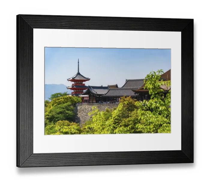 Framed Print : Kiyomizu-dera, a Buddhist temple in Kyoto, Japan Framed Print : Kiyomizu-dera, a Buddhist temple in Kyoto, Japan