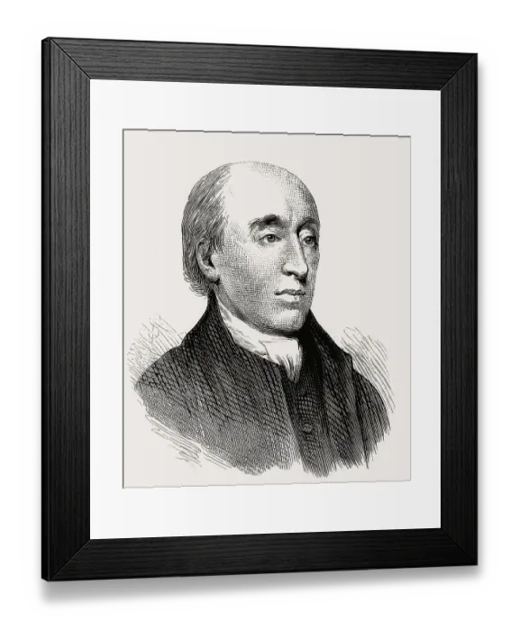 Framed Print : Portrait of James Hutton, 1726 - 1797 Framed Print : Portrait of James Hutton, 1726 - 1797