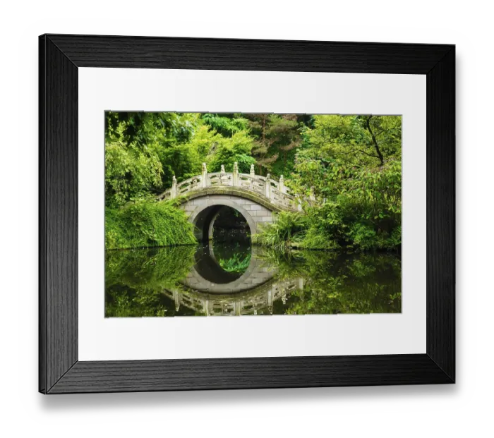 Framed Print : Beautiful Japanese garden