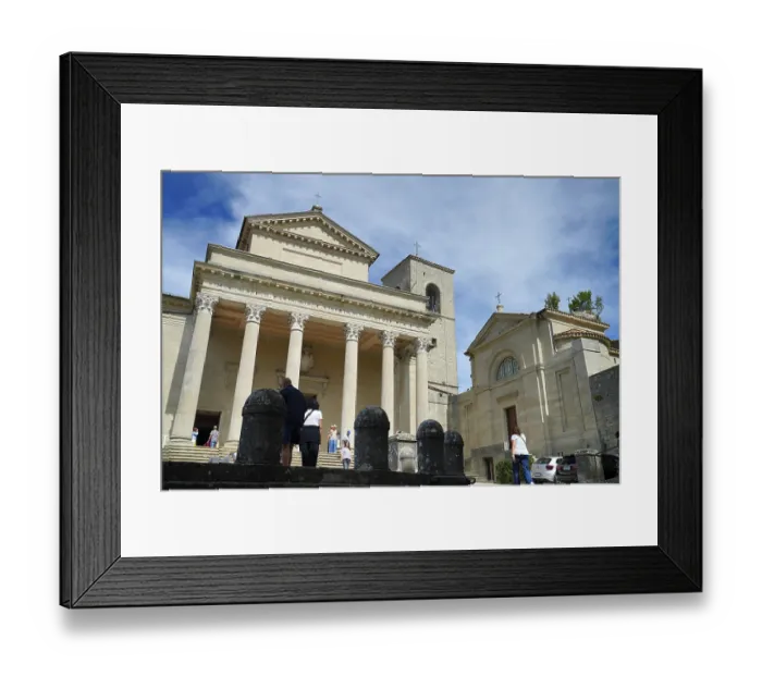 Framed Print : San Marino Basilica, City of San Marino Framed Print : San Marino Basilica, City of San Marino