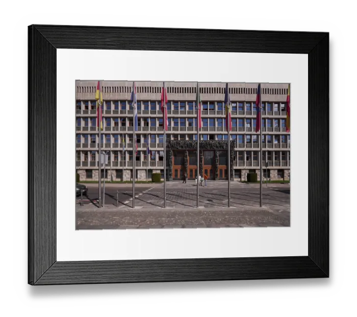 Framed Print : National Assembly Building of Slovenia in Ljubljana