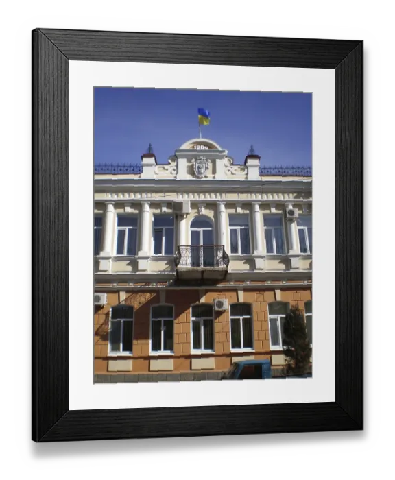 Framed Print : The Melitopol City Council building with the mayor's office Framed Print : The Melitopol City Council building with the mayor's office