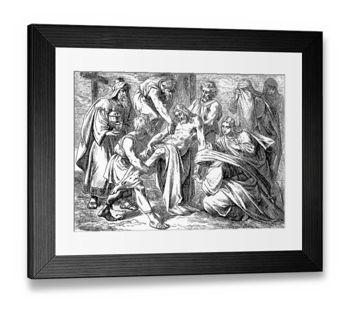Framed Print : Abandoning of Jesus from the Cross Framed Print : Abandoning of Jesus from the Cross