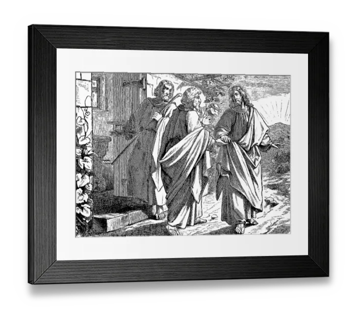 Framed Print : Stay with us for it will be evening Framed Print : Stay with us for it will be evening