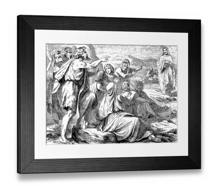 Framed Print : See, this is God's Lamb, Jesus walks Framed Print : See, this is God's Lamb, Jesus walks