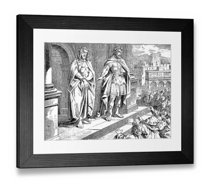 Framed Print : Jesus speaks, see what a person