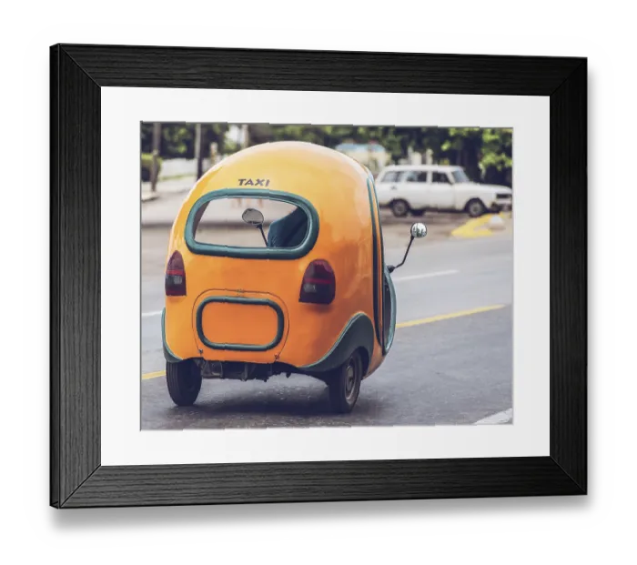 Framed Print : Taxi Coco Mobil in Varadero Cuba Taxi Coco Mobil in Havana Cuba Framed Print : Taxi Coco Mobil in Varadero Cuba Taxi Coco Mobil in Havana Cuba