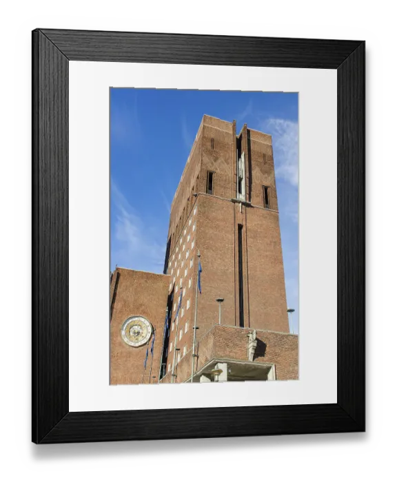 Framed Print : City Hall (Radhuset), Oslo, Norway