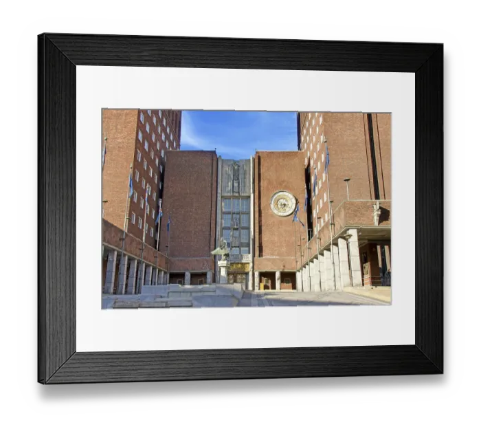 Framed Print : City Hall (Radhuset), Oslo, Norway